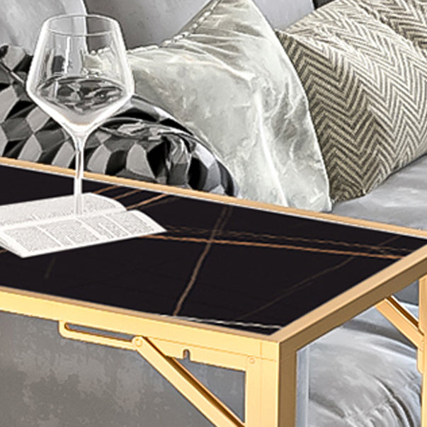 Glam Style Iron Bar Table 41.3"H Bistro Table with Wine Rack for Living Room