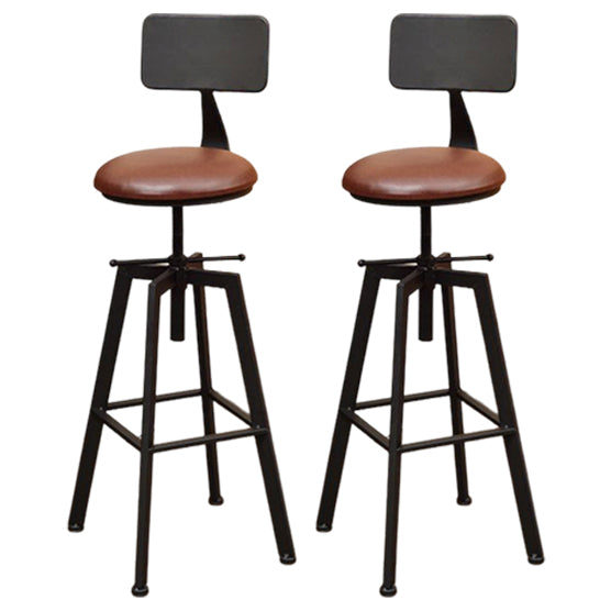 Cabresco de barra de estilo glamoroso con altura ajustable girando el asiento redondo del asiento en oro