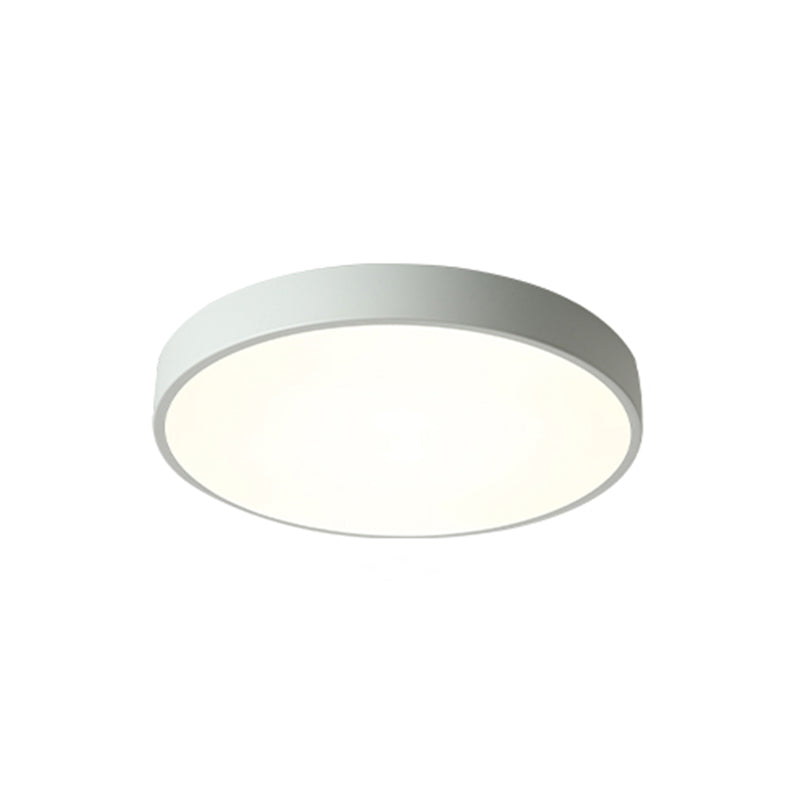 Geometry Shape LED Ceiling Lamp Macaroon Modern Simple Style Iron 1 Light Flush Mount for Balcony