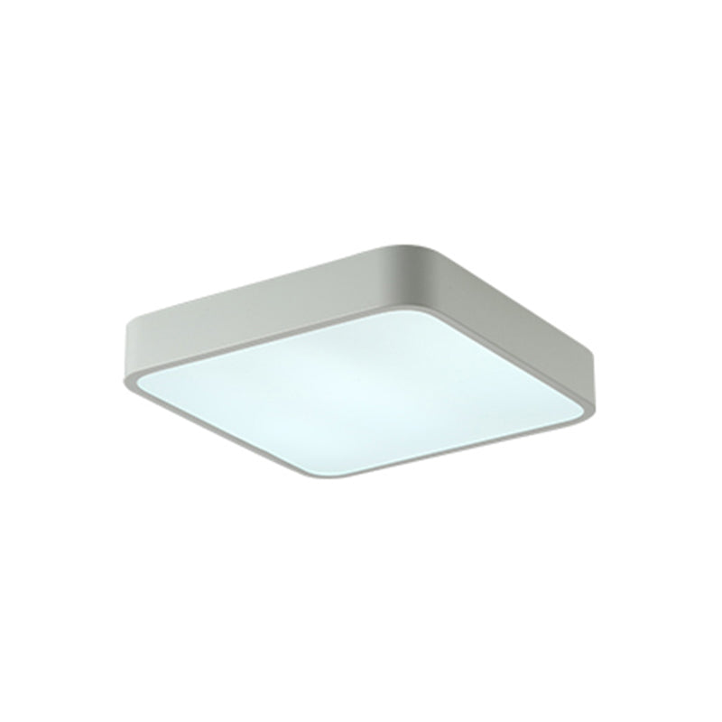 Geometry Shape LED Ceiling Lamp Macaroon Modern Simple Style Iron 1 Light Flush Mount for Balcony