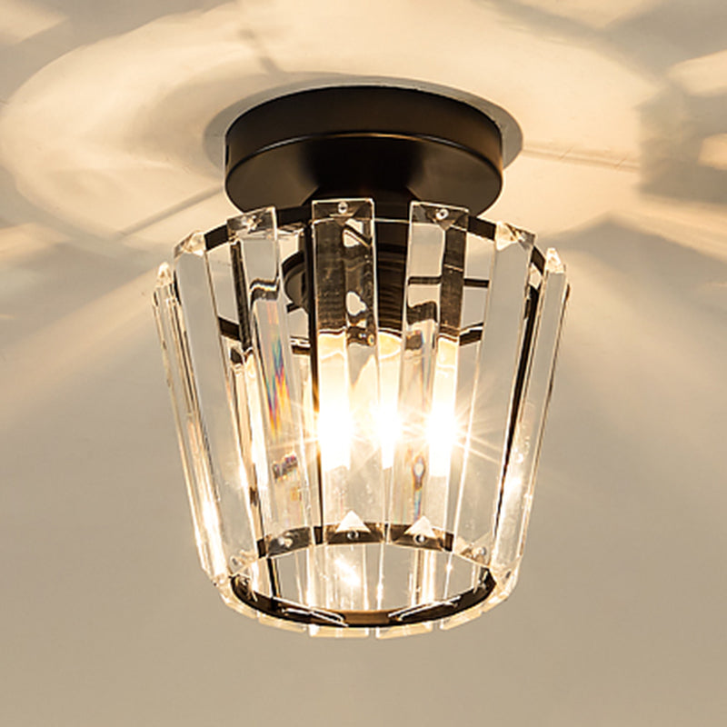Luminaires encastrés modernes Lampe à montage encastré à 1 lumière géométrique en cristal