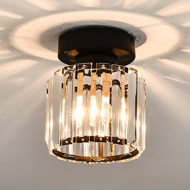 Luminaires encastrés modernes Lampe à montage encastré à 1 lumière géométrique en cristal