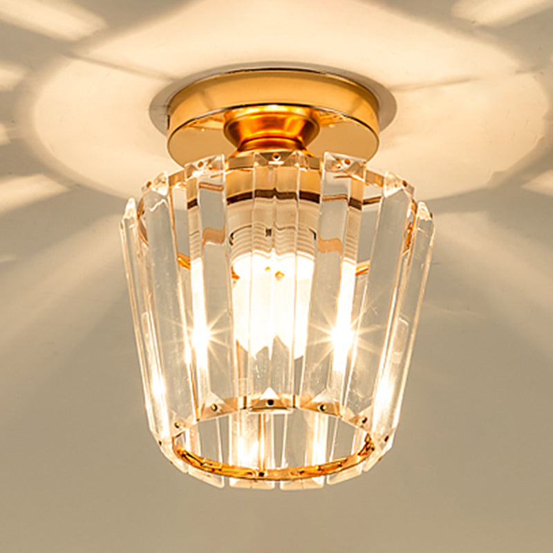 Luminaires encastrés modernes Lampe à montage encastré à 1 lumière géométrique en cristal