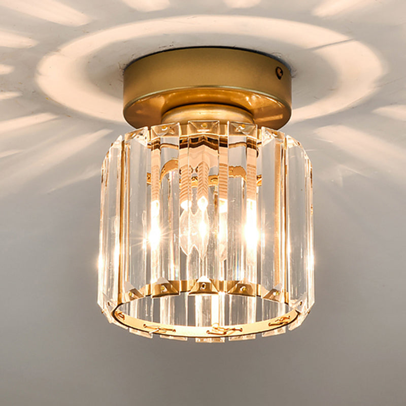 Luminaires encastrés modernes Lampe à montage encastré à 1 lumière géométrique en cristal