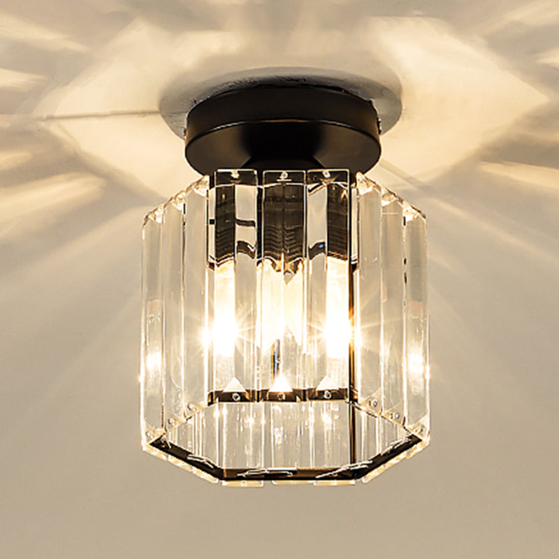 Luminaires encastrés modernes Lampe à montage encastré à 1 lumière géométrique en cristal