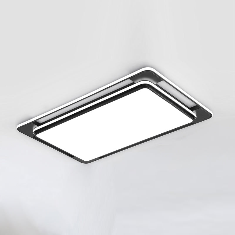 Plafonnier LED en forme de géométrie, moderne, en fer, 3 lumières, encastré, pour le salon