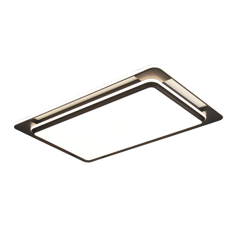Plafonnier LED en forme de géométrie, moderne, en fer, 3 lumières, encastré, pour le salon