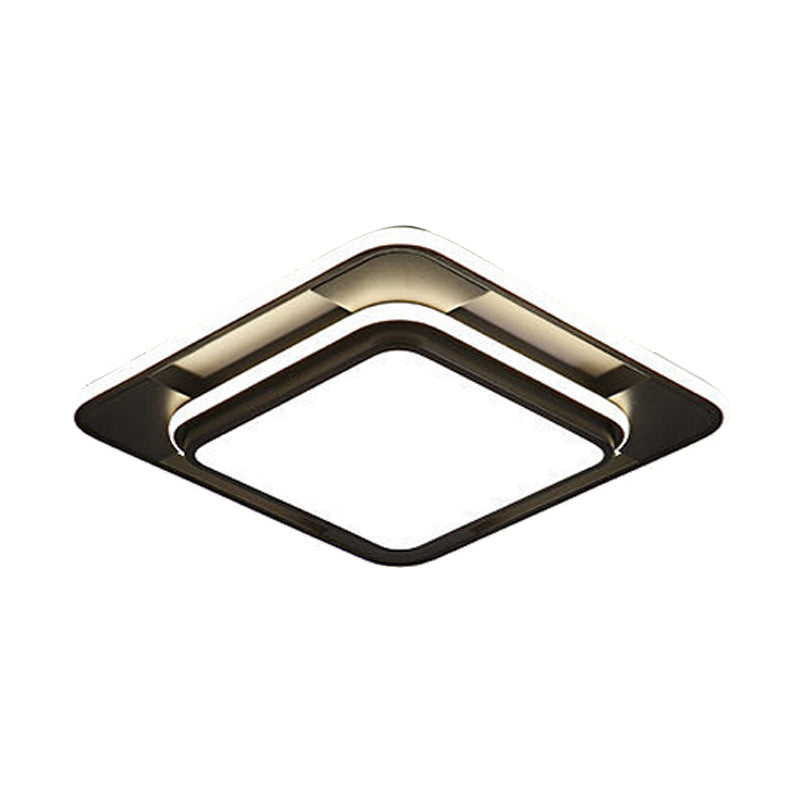Plafonnier LED en forme de géométrie, moderne, en fer, 3 lumières, encastré, pour le salon