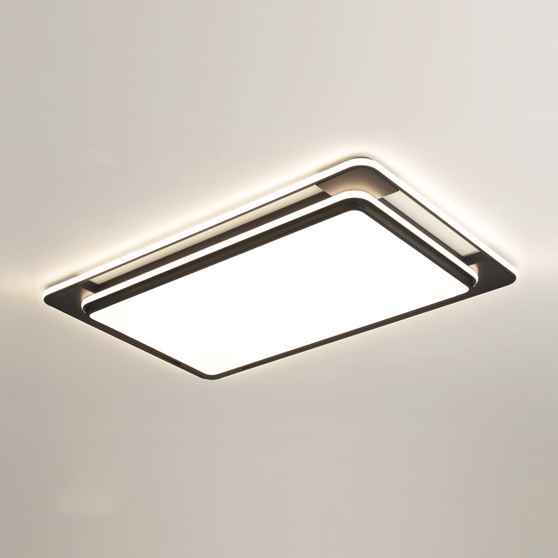 Plafonnier LED en forme de géométrie, moderne, en fer, 3 lumières, encastré, pour le salon