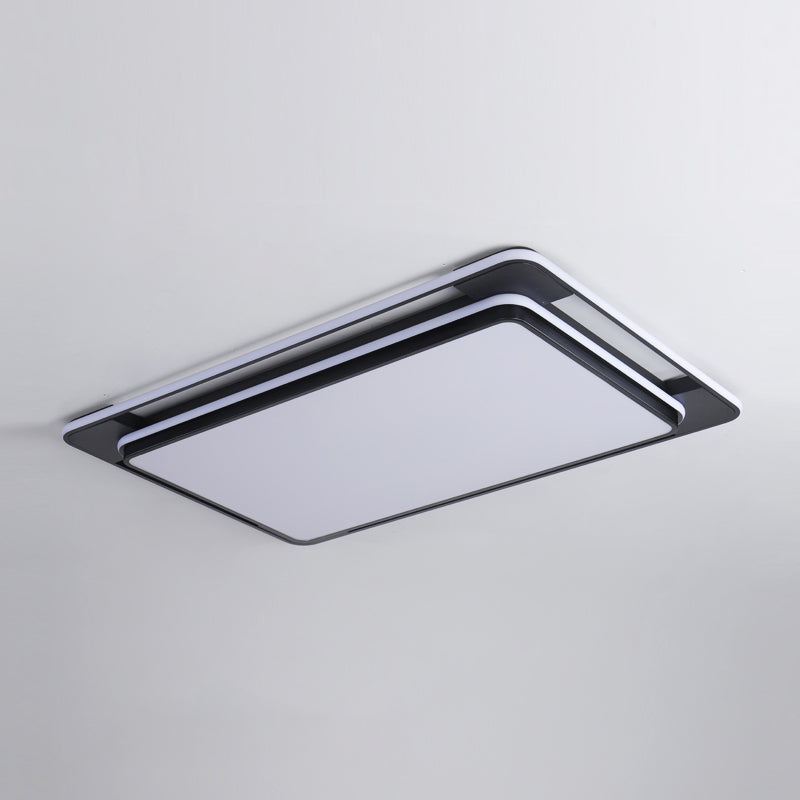 Plafonnier LED en forme de géométrie, moderne, en fer, 3 lumières, encastré, pour le salon