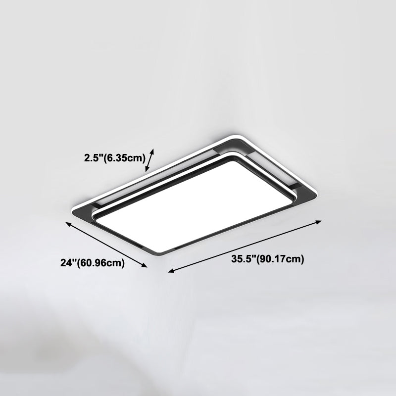 Plafonnier LED en forme de géométrie, moderne, en fer, 3 lumières, encastré, pour le salon