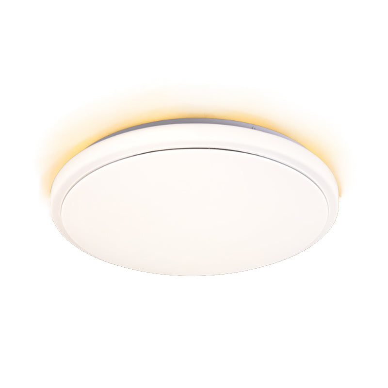Plafonnier LED de forme ronde en fer moderne, 1 lumière, encastré pour salon et chambre à coucher