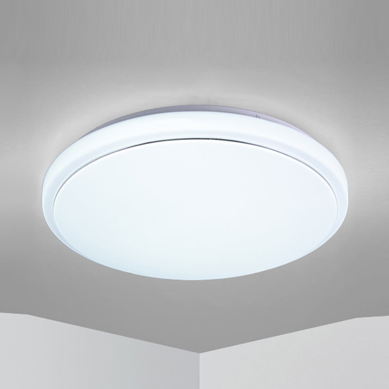 Plafonnier LED de forme ronde en fer moderne, 1 lumière, encastré pour salon et chambre à coucher