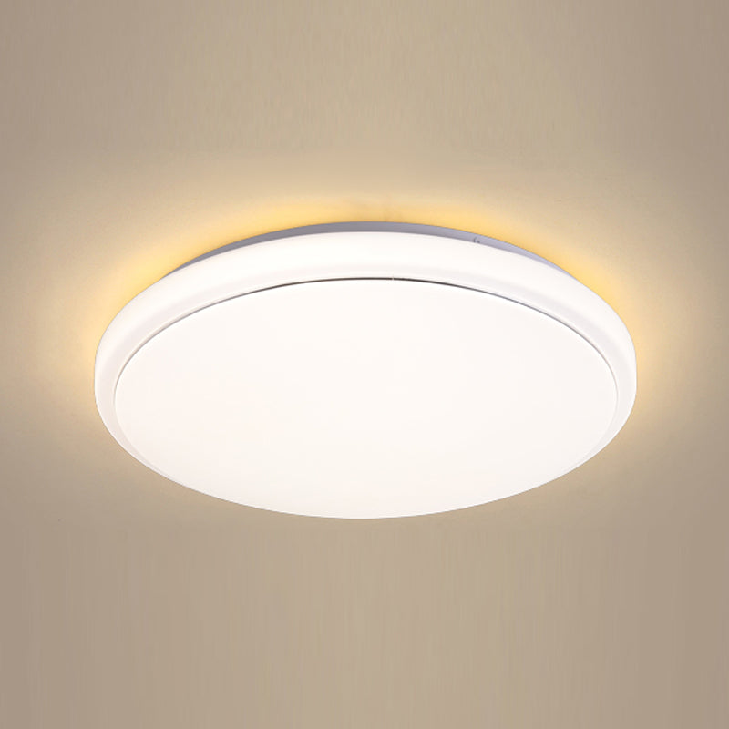 Plafonnier LED de forme ronde en fer moderne, 1 lumière, encastré pour salon et chambre à coucher