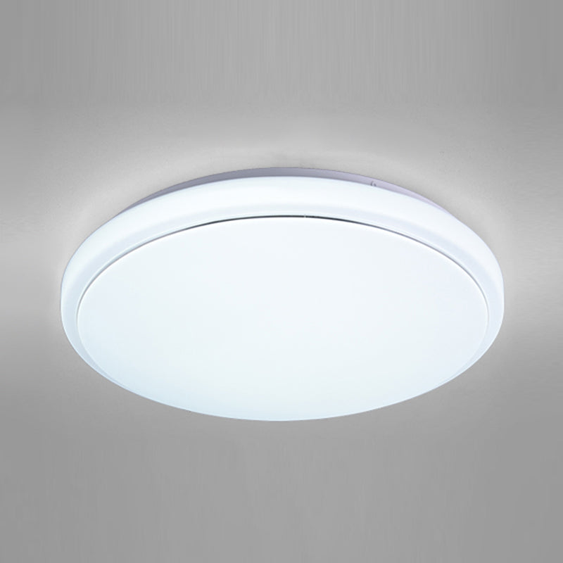 Plafonnier LED de forme ronde en fer moderne, 1 lumière, encastré pour salon et chambre à coucher