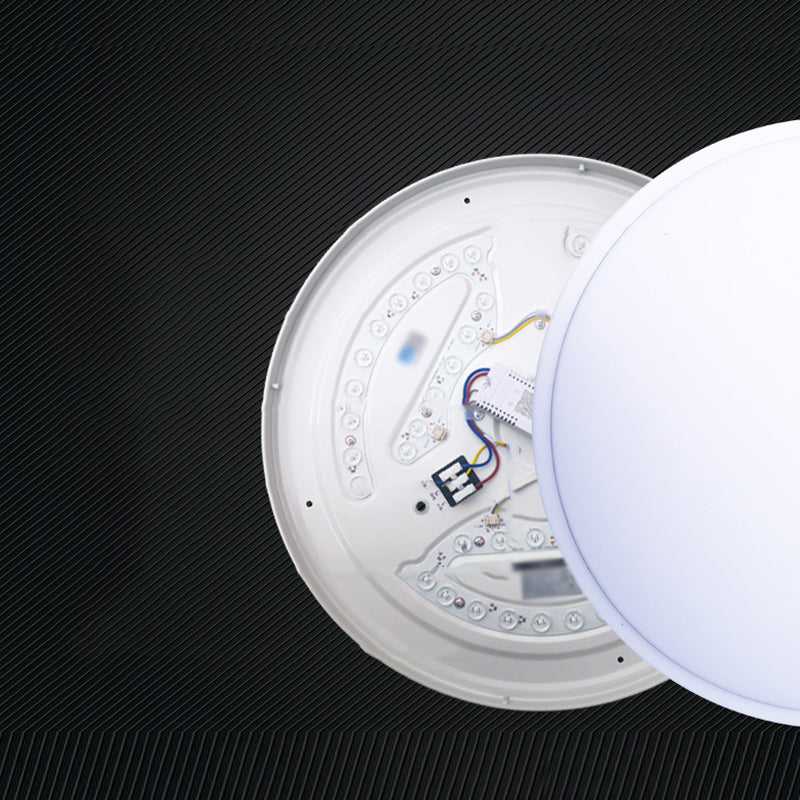 Plafonnier LED de forme ronde en fer moderne, 1 lumière, encastré pour salon et chambre à coucher
