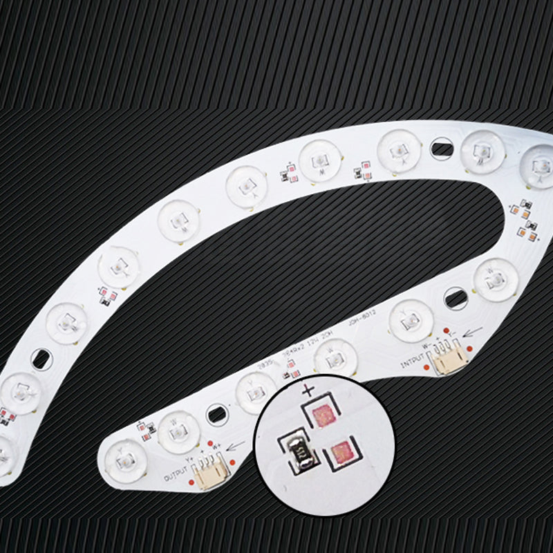 Plafonnier LED de forme ronde en fer moderne, 1 lumière, encastré pour salon et chambre à coucher