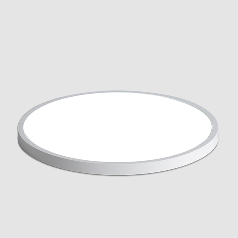 Lámpara de techo LED de forma redonda, acrílico moderno, 1 luz, montaje empotrado para pasillo de balcón