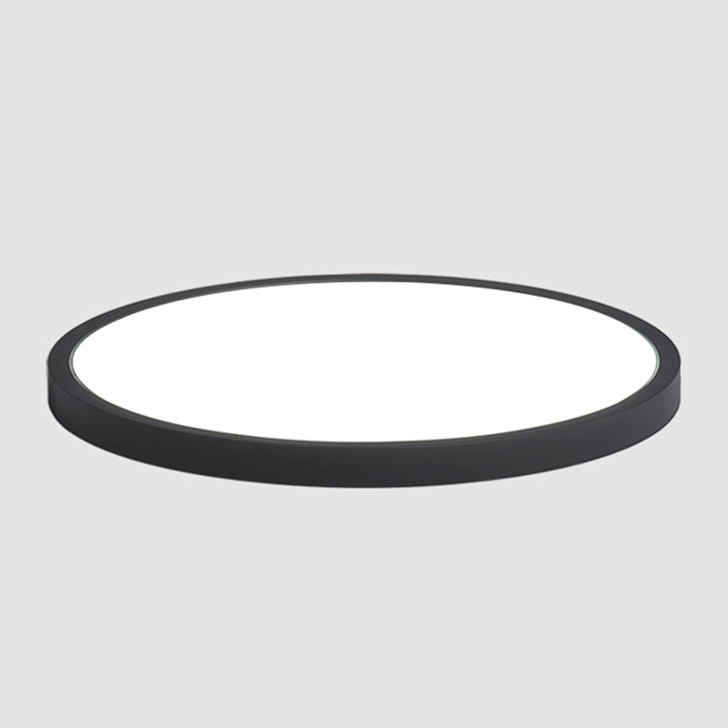 Lámpara de techo LED de forma redonda, acrílico moderno, 1 luz, montaje empotrado para pasillo de balcón