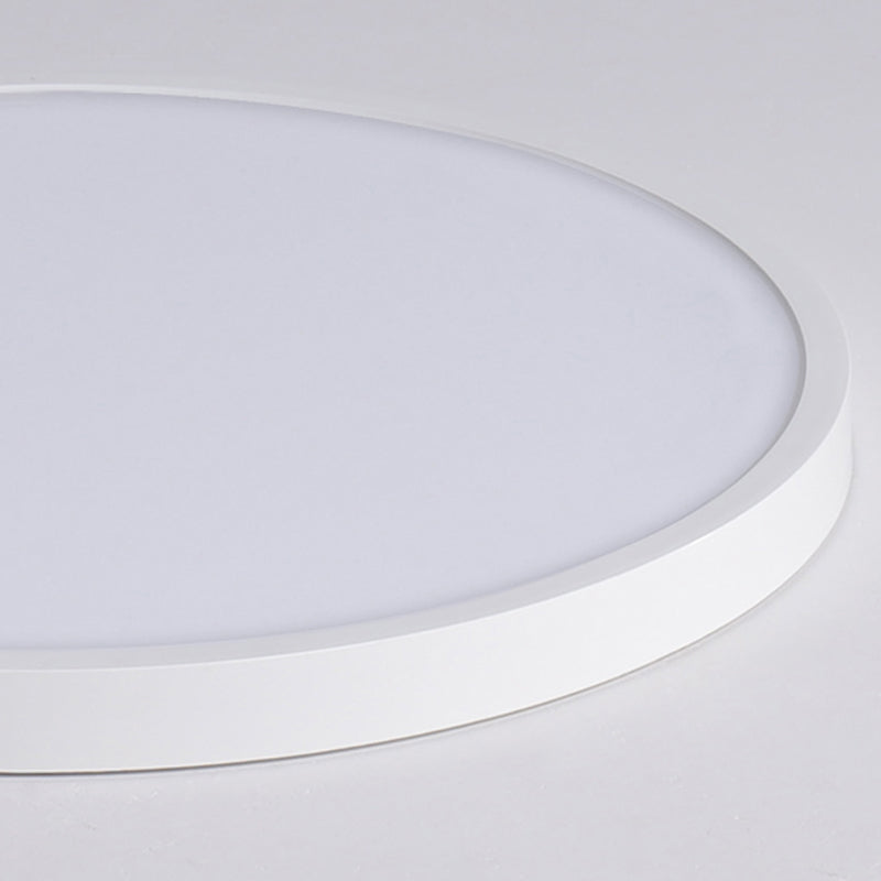 Lámpara de techo LED de forma redonda, acrílico moderno, 1 luz, montaje empotrado para pasillo de balcón