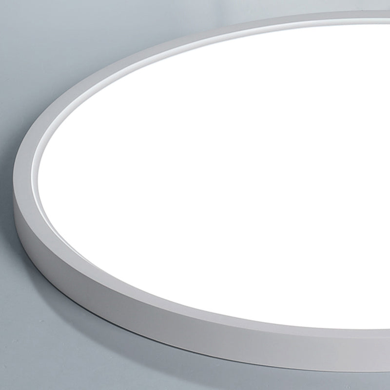 Lámpara de techo LED de forma redonda, acrílico moderno, 1 luz, montaje empotrado para pasillo de balcón