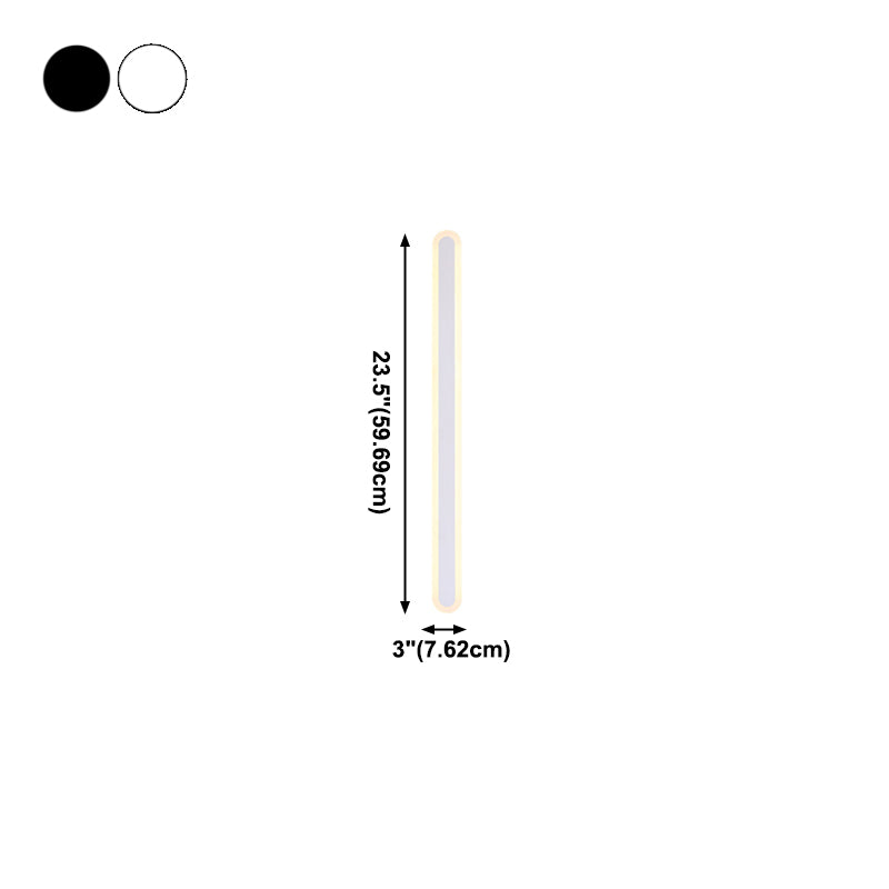 Lineare Form Metallwandbeleuchtung moderne 1-Licht-Wandleuchten