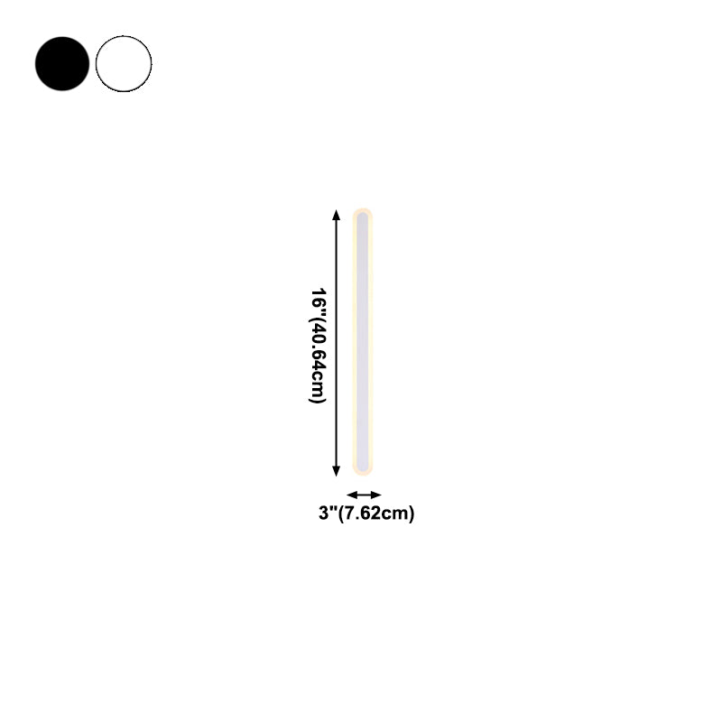 Lineare Form Metallwandbeleuchtung moderne 1-Licht-Wandleuchten