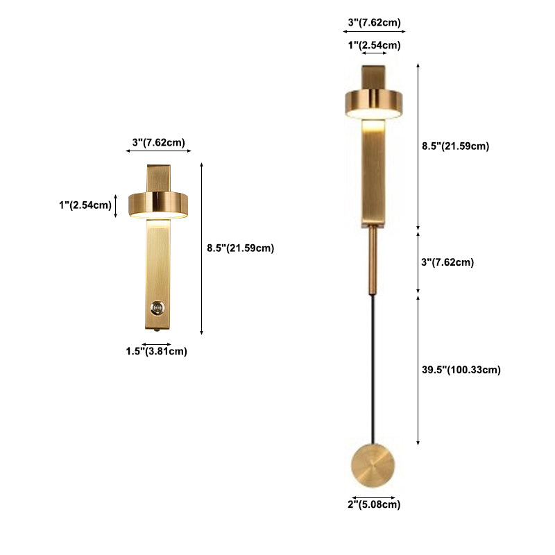 Runde 1 Lichtwandbeleuchtung moderne Metallwandleuchten mit Metallwandleuchten