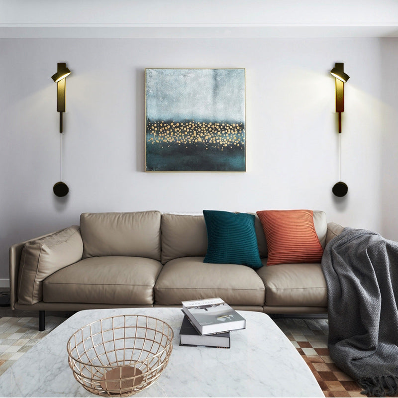 Runde 1 Lichtwandbeleuchtung moderne Metallwandleuchten mit Metallwandleuchten