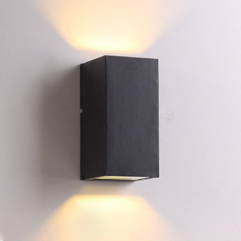 Multi -Lichter Geometrische Wandmontage moderner Metallwandscheibe in Schwarz