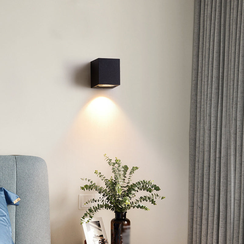 Multi -Lichter Geometrische Wandmontage moderner Metallwandscheibe in Schwarz