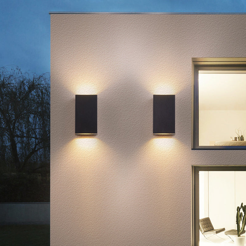 Multi -Lichter Geometrische Wandmontage moderner Metallwandscheibe in Schwarz