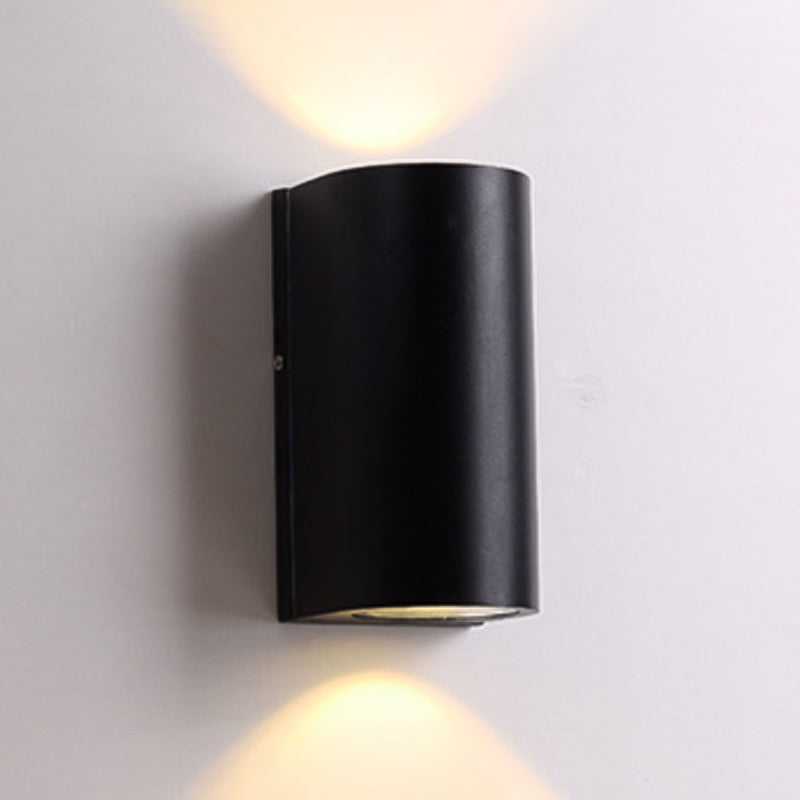 Multi -Lichter Geometrische Wandmontage moderner Metallwandscheibe in Schwarz