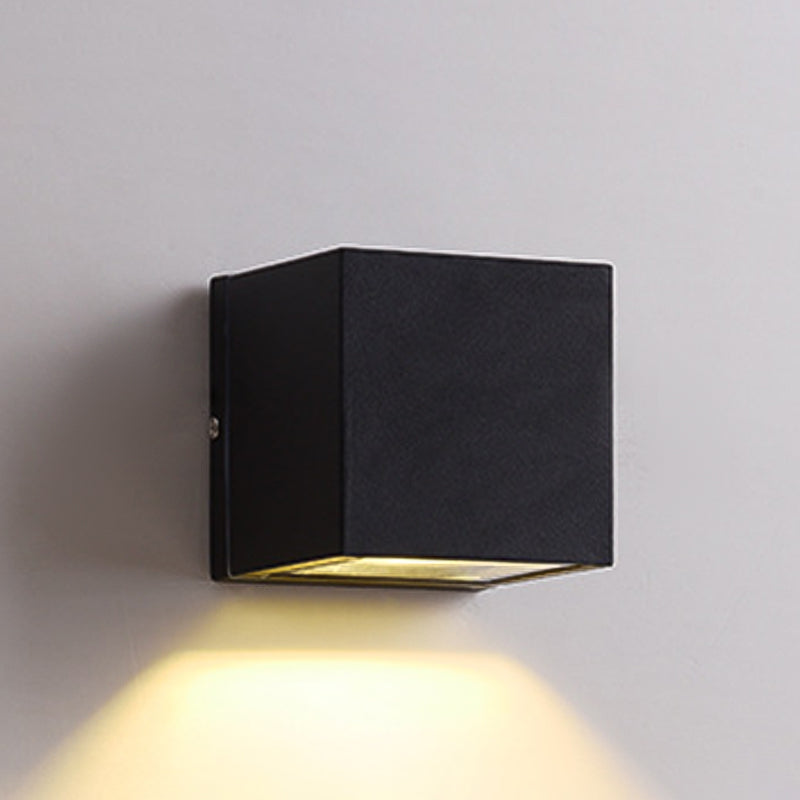 Multi -Lichter Geometrische Wandmontage moderner Metallwandscheibe in Schwarz