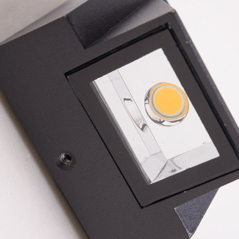 Multi -Lichter Geometrische Wandmontage moderner Metallwandscheibe in Schwarz