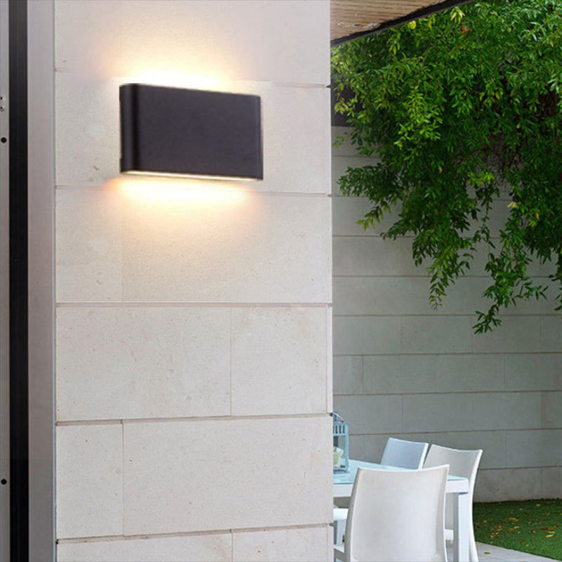 Square Shape Metal Wall Sconce Modern Style 2-Light Wall Mounted Lighting