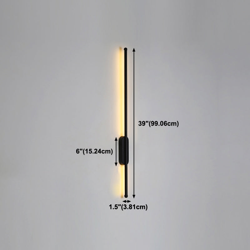 Moderner Stil Linearer Leuchten Leuchten Metall 1 Lichtwandbeleuchtung