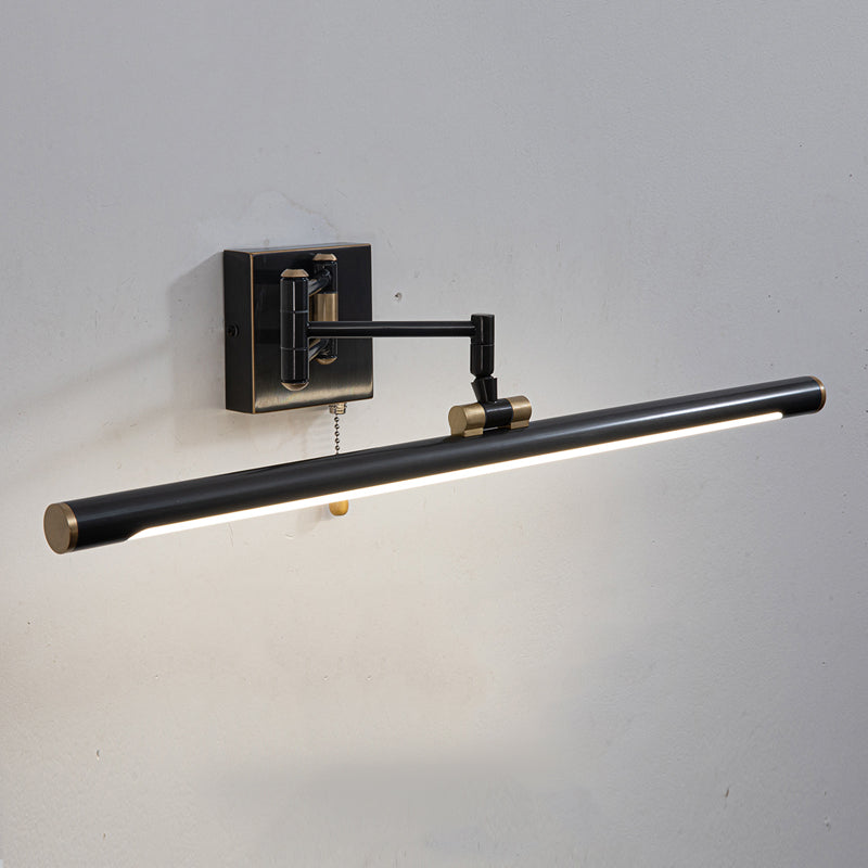 Moderne Waschtischleuchte Lineare Metall 1-Licht-Wandleuchte