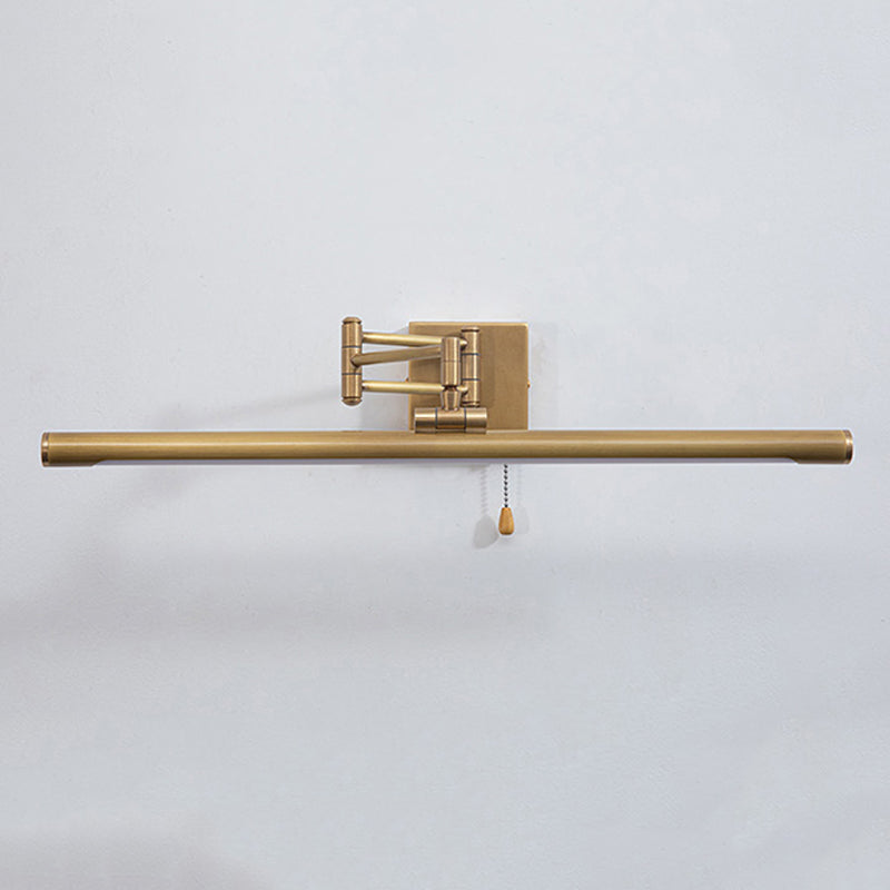 Moderne Waschtischleuchte Lineare Metall 1-Licht-Wandleuchte