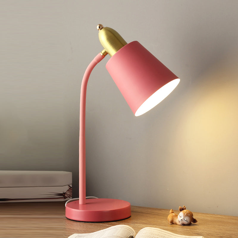 Lampada da tavolo conico in stile contemporaneo metallo a 1 luce