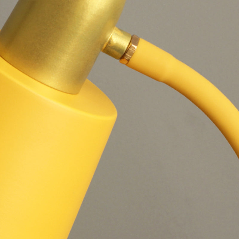 Lampada da tavolo conico in stile contemporaneo metallo a 1 luce