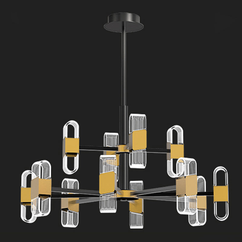 Living Room Modern Hanging Ceiling Lights Acrylic Sputnik Hanging Pendant Lamp