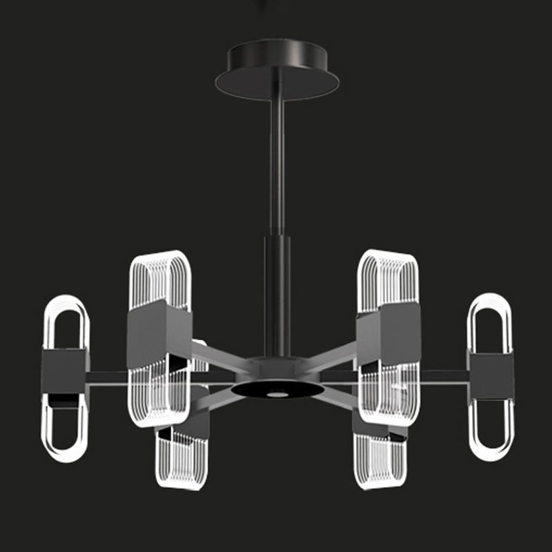 Living Room Modern Hanging Ceiling Lights Acrylic Sputnik Hanging Pendant Lamp