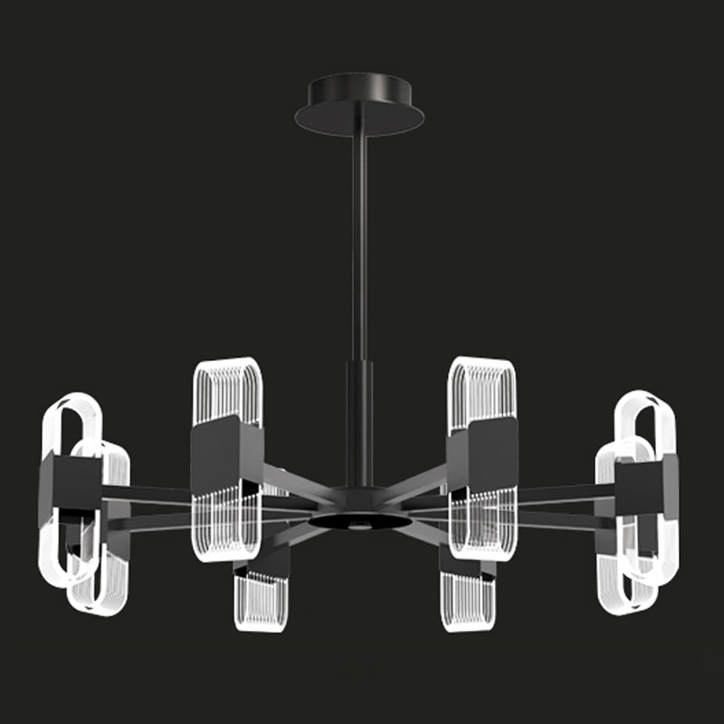 Living Room Modern Hanging Ceiling Lights Acrylic Sputnik Hanging Pendant Lamp