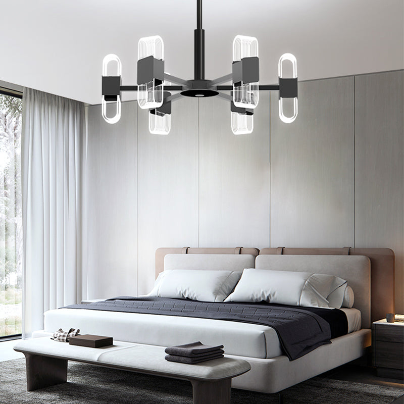 Living Room Modern Hanging Ceiling Lights Acrylic Sputnik Hanging Pendant Lamp