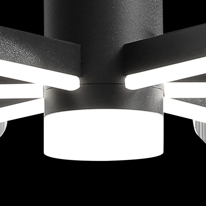 Acrylic Black Hanging Pendant Lights Contemporary Hanging Lamps for Living Room