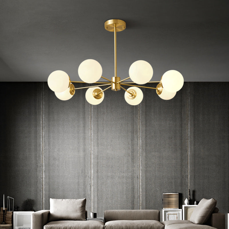 Contemporary Copper Pendant Light Global Hanging Light for Living Room