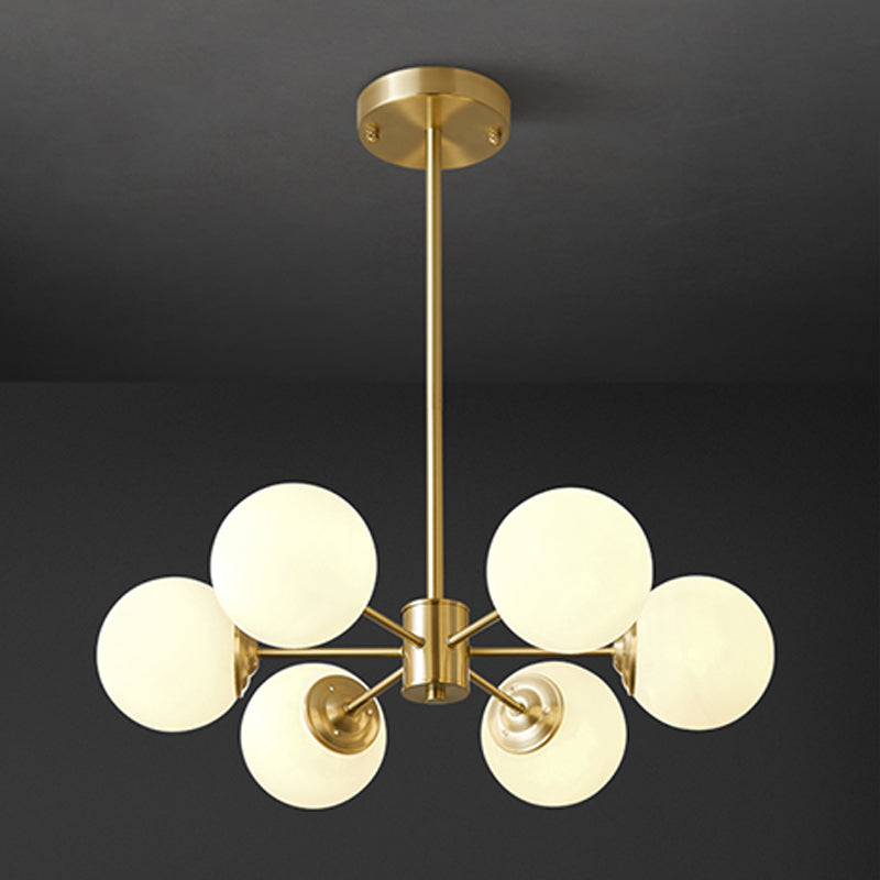 Contemporary Copper Pendant Light Global Hanging Light for Living Room