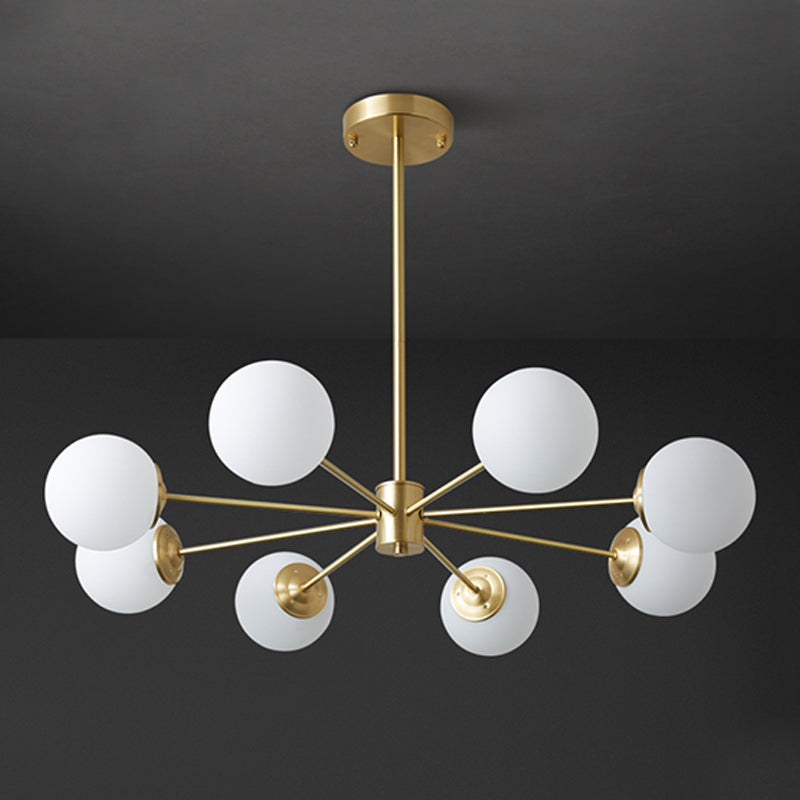 Contemporary Copper Pendant Light Global Hanging Light for Living Room