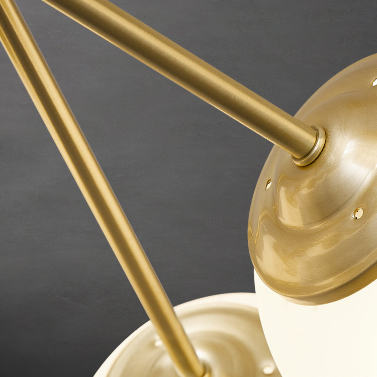 Contemporary Copper Pendant Light Global Hanging Light for Living Room